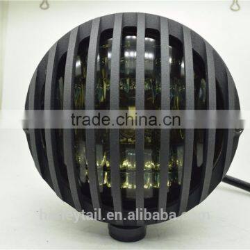 Smoke Lens Motorcycle Headlight Grille Headlight With Smoke Glass Lens