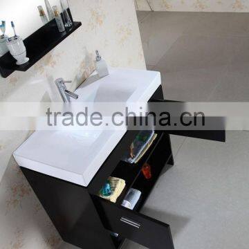 Contemporary Simple Bathroom Vanity With Single Drop-in Sink From China photo-3
