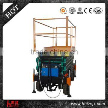 300kg 11m hydraulic manual scissor lift platform