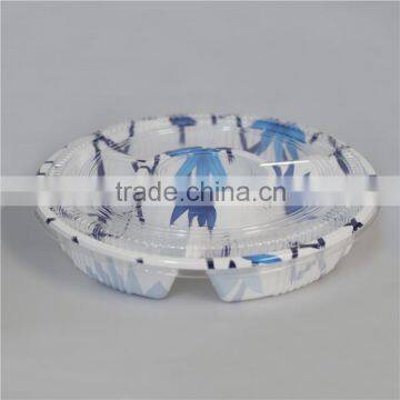 SM1-2118ZY-B Clear Eco-friendly Packaging PS Round Party Tray photo-2