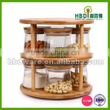 Glass Storage Containers Set with Bamboo Lid