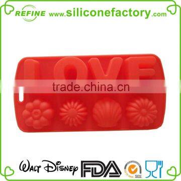 Romantic LOVE silicone Ice Mold, Valentines Day Red Ice Cube Molds