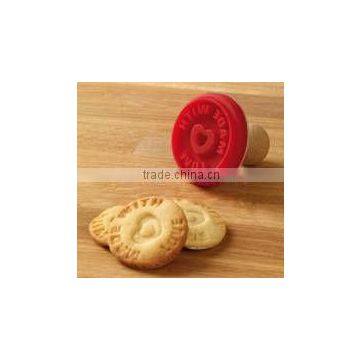 silicone cookie stamp "made with love" Valentines Day gift