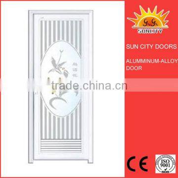 SC-AAD063 Hiway China supplier aluminum frame glass door,aluminum bathroom door design