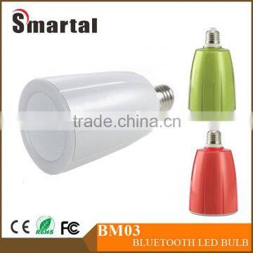 10W RGB Multi Colors light bulb Bluetooth Speaker compatible Android IOS
