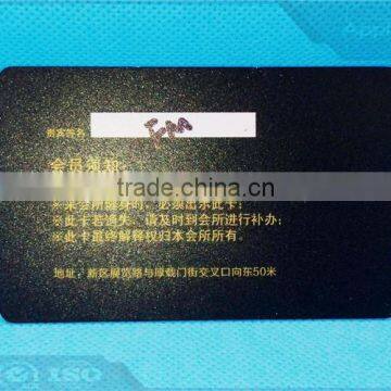 Hot selling polishing S70 chip PVC card with signature panel