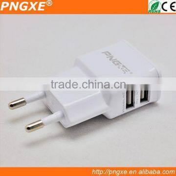 PNGXE 5V 2.1A power adapter usb charger for iPhone and Samsung