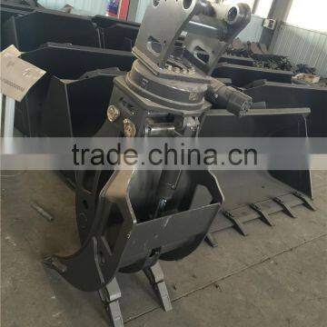 pc200 excavator log grapple, rotating grapple, wood grapple