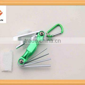 Mini Multi functional Folding Hex/Torx Key Wrench Set CR-V Alloy, OEM parts changeable
