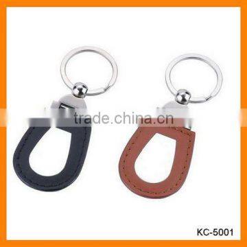 Metal Key Ring PU or Leather Tag KC-5001