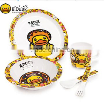 Kids good quality safe wholesale melamine tableware set