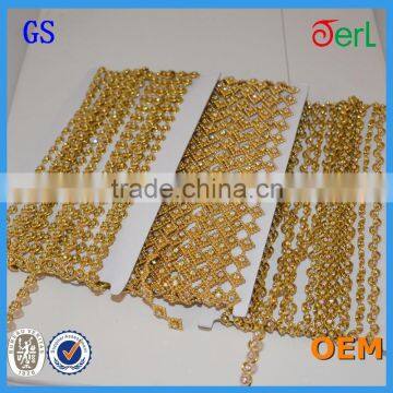 Crystal Banding Plastic With Clear Rhinestone 10 Yards Sew on Garment photo-3