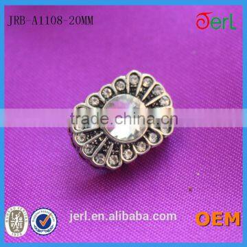 Wholesale Bulk Metal Crystal Rhinestone Fashion Button Rhinestone Button for Wedding photo-2