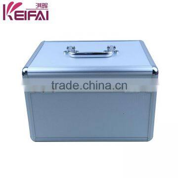 Fashion Aluminum Frame Silver Nail Polish Carrying ABS Jewelry Case With Mirror photo-5