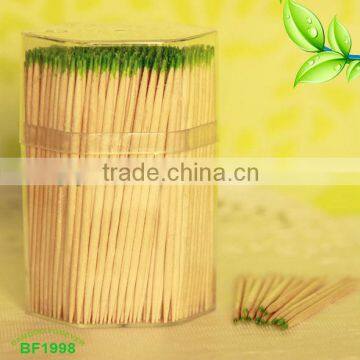 Double tips bamboo toothpicks minted