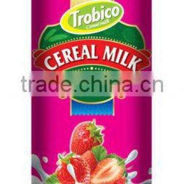 Cereal Milk with Strawberry Drink