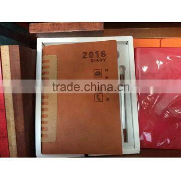 Custom Chinese Character Print Promotional Journal PU Leather Recycled Notebook photo-5