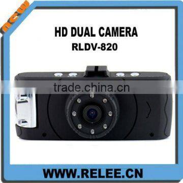 new! 2.7inch wide angle dual camera carcam hd car dvr