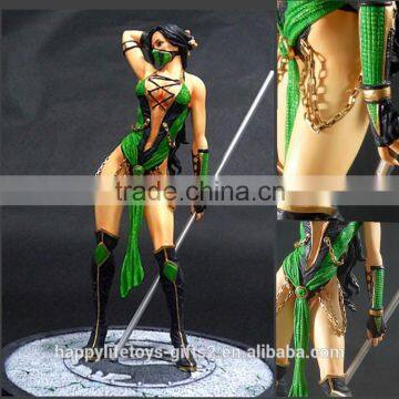 Online game characters Jade hot resin/polyresin sexy nude girls statues