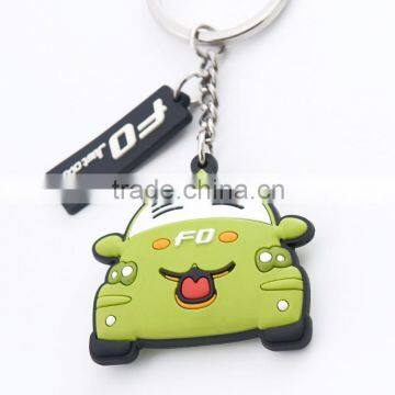 Custom rubber promotional car pvc keychain