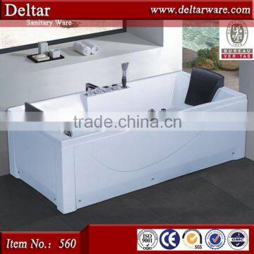 diamond shaped corner massage acrylic bathtub shell