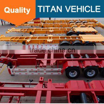 2 Axles 20ft Container Trailer Chassis photo-5