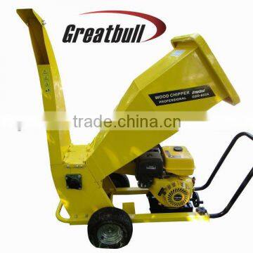 9hp gasoline industrial wood cutting machine chipper shredder