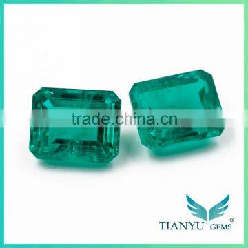 Colombian Emerald Emerald Cut 8*10mm Synthetic Emerald Stone for Emerald Jewelry photo-2