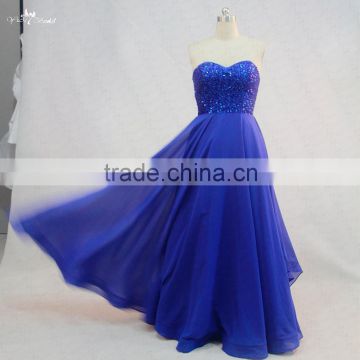 RSE722 Kids Long Chiffon Royal Blue Night Gown Evening Prom Dresses Party Dress