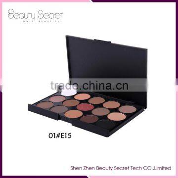 Wholesale Organic Pigment Glow Makeup Eye Shadow Palette Single 15 Color Palette Eyeshadow