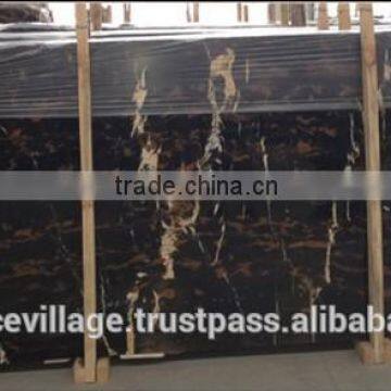 Black and Gold Marble Tiles Blocks Slabs photo-2