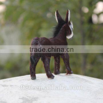 Simulated Furry Small Animal Toy Donkey