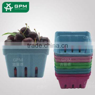 Multifunctional empty paper berry fruit basket for fruit packaging