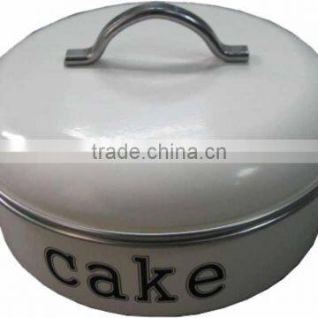 powder coated Cake storage jar cookie Storage Container