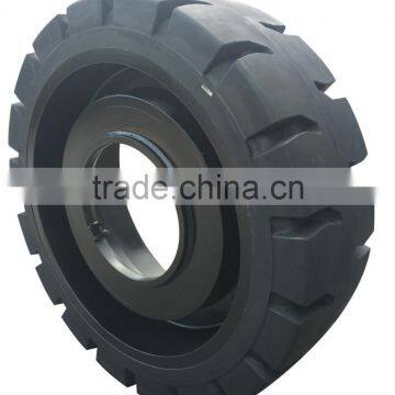 Solid Tire for Reach Stackers Container Forklift Truck Tire 18.00-25 photo-2