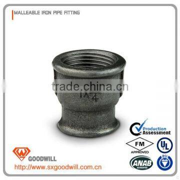 black casting street 45 degree elbow malleable iron pipe fitting