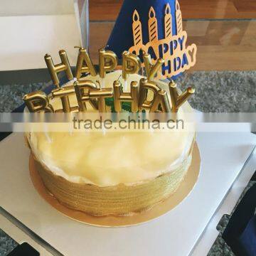 Golden Letter Candle for Birthday photo-4