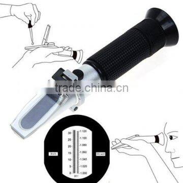 Black rubber strip Brix & Beer Sugar Wine Wort SG 0-32% Refractometer