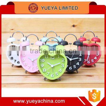 Korean Style Candy Colors 3D Digital Clock Retro Heart Shaped Alarm Clock photo-4