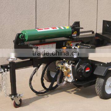 Diesel Log splitter with electrical start wood log cutter log split machine