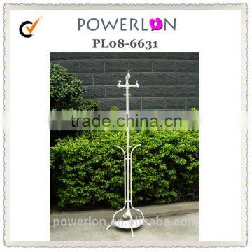 Powerlon antique white coat rack stand