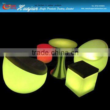 led lighting lounge chairs with cushion