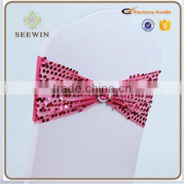 Cheap Sequin Chair Cover Chair Sashes photo-6