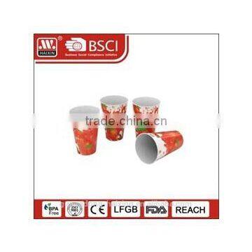 Popular plastic in-mould labeling cup with full printing 12OZ/0.34L