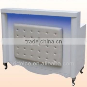 Nail salon reception desk Painted finished acetone proof office table design receptionist table TKN-6