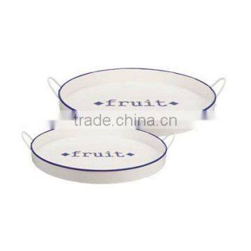 Party Round Fruits and Snacks Storage Trays