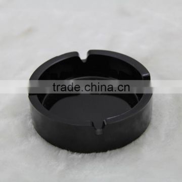 glass ashtray, black glass ashtray, round glass ashtray