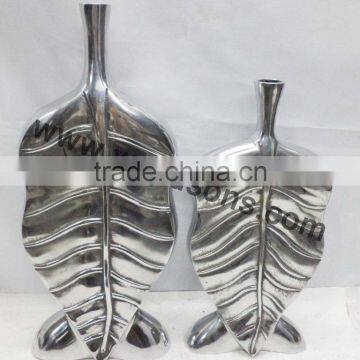 Home Decor Floor Vase , Antique Finish Vase , Tabletop Flower Vase , Metal Flower Antique Vase photo-6