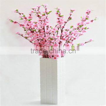 SJ20170012 Artificial Peach Flower Branch Plastic White Peach Branch Decoration photo-3