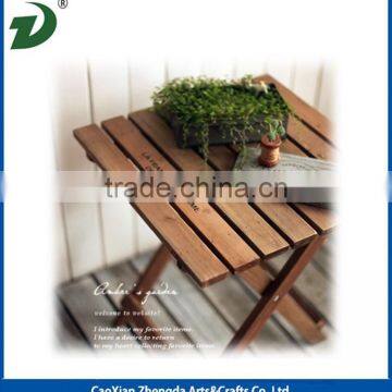 Solid Wood Folding Round Outdoor Table photo-4